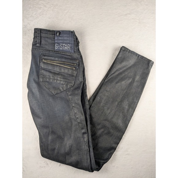 G-Star Raw Denim Ocean Skinny Jeans GS3301 Women's Size 29x32 Black Wash - Picture 1 of 15